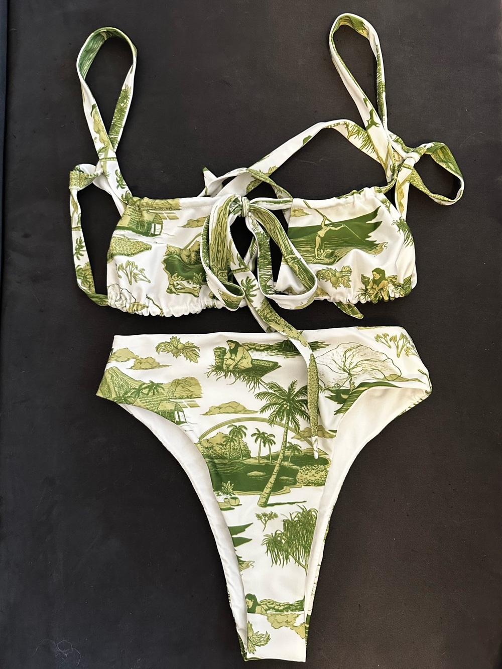 High Noon Swim Bikini Hikina Top Bottom Pakalolo Toile L/S